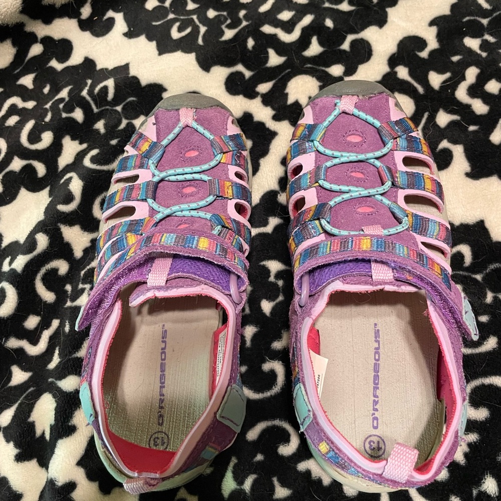 Girls' Purple and Pink Stride Rite Sandals
